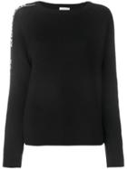 Moncler Logo Sleeve Sweater - Black