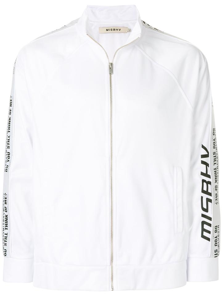 Misbhv Logo Zipped Sweatshirt - White