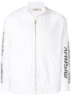 Misbhv Logo Zipped Sweatshirt - White