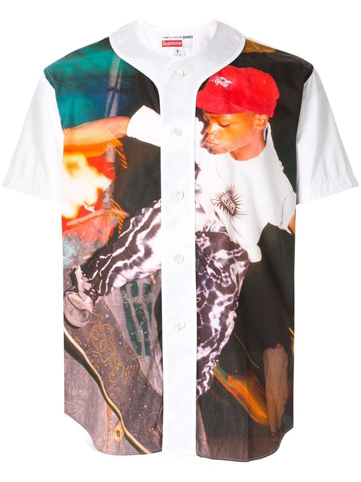 Supreme Cdg Harold Hunter Baseball Top - White