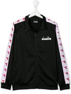 Diadora Junior Teen Logo Bomber Jacket - Black