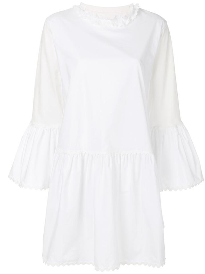 Mm6 Maison Margiela Ric Rac Trim Dress - White