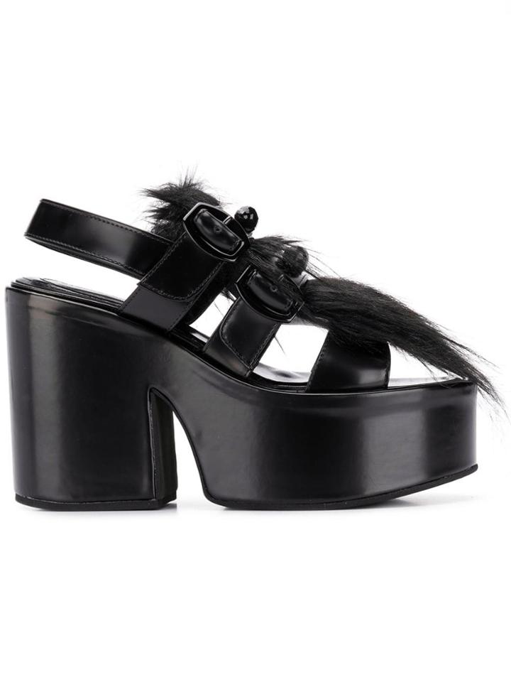 Simone Rocha Beaded Platform Sandals - Black