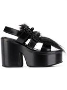 Simone Rocha Beaded Platform Sandals - Black