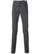 Incotex Slim-fit Chinos, Men's, Size: 48, Grey, Cotton/spandex/elastane