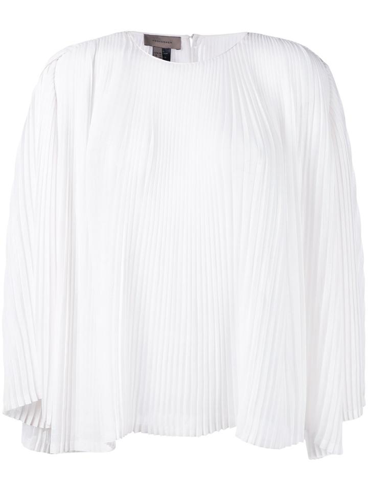 Tony Cohen - Shift Top - Women - Polyester - 40, Women's, White, Polyester