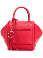 Versace Medusa Head Embossed Tote - Red