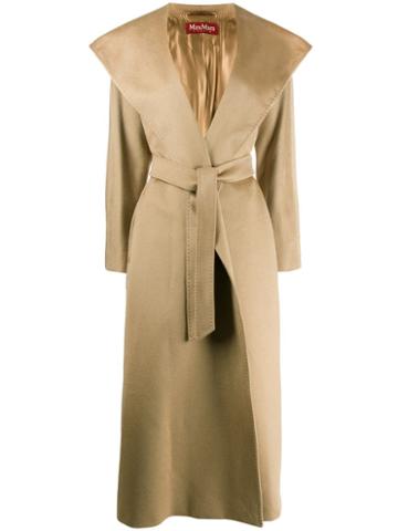Max Mara Studio Danton Robe Coat - Brown