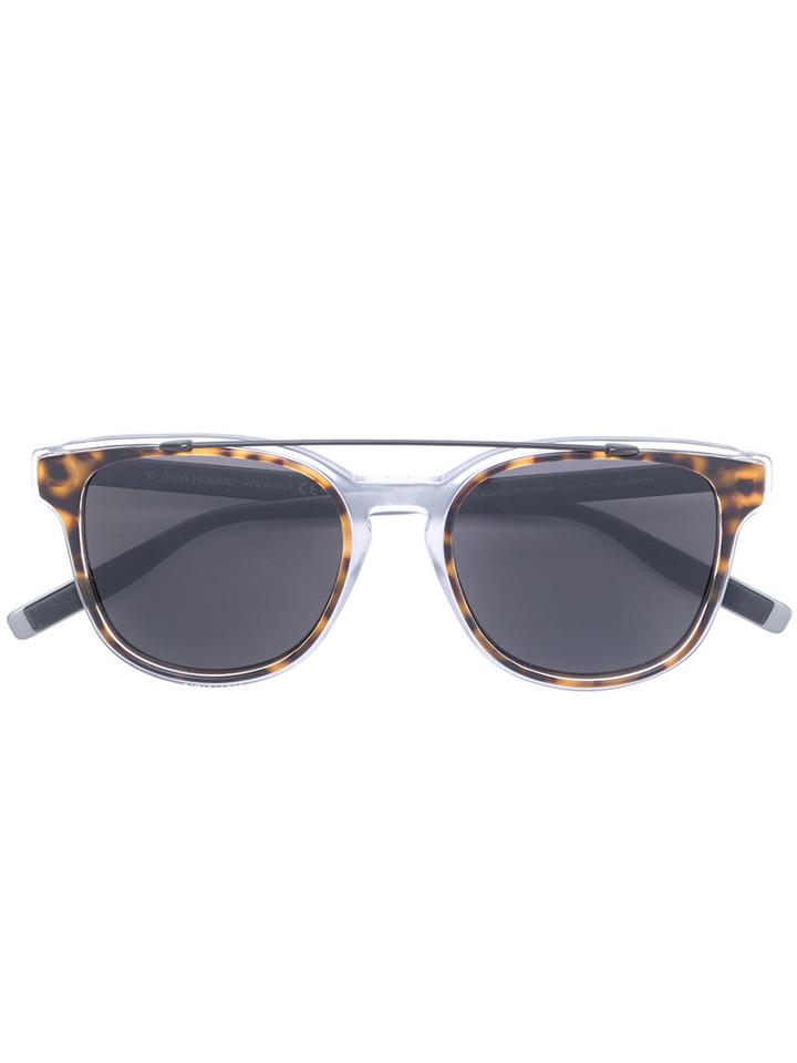 Dior Eyewear - Black Tie Sunglasses - Unisex - Acetate/aluminium - One Size, Brown, Acetate/aluminium