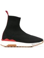 Versace Ankle Sock Sneakers - Black