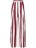 Aspesi Striped Wide-leg Trousers - Nude & Neutrals