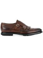Church's Monk Strap Fringe Loafers - Brown