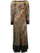 Etro Mixed Print Long Dress - Multicolour
