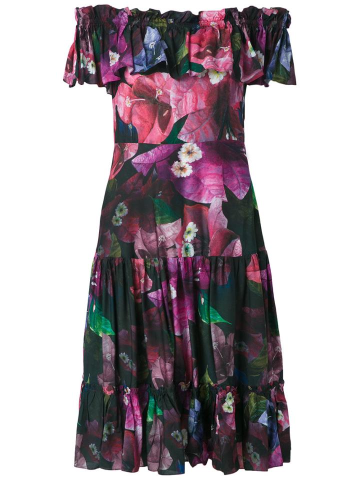 Isolda - Off The Shoulder Flared Dress - Women - Viscose - 36, Viscose