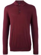 Boss Hugo Boss 't-bertone' Polo Shirt, Men's, Size: Medium, Red, Virgin Wool