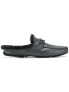 Salvatore Ferragamo Gancini Horsebit Slippers - Grey