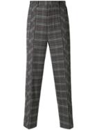 Wooyoungmi Houndstooth Pattern Trousers - Grey