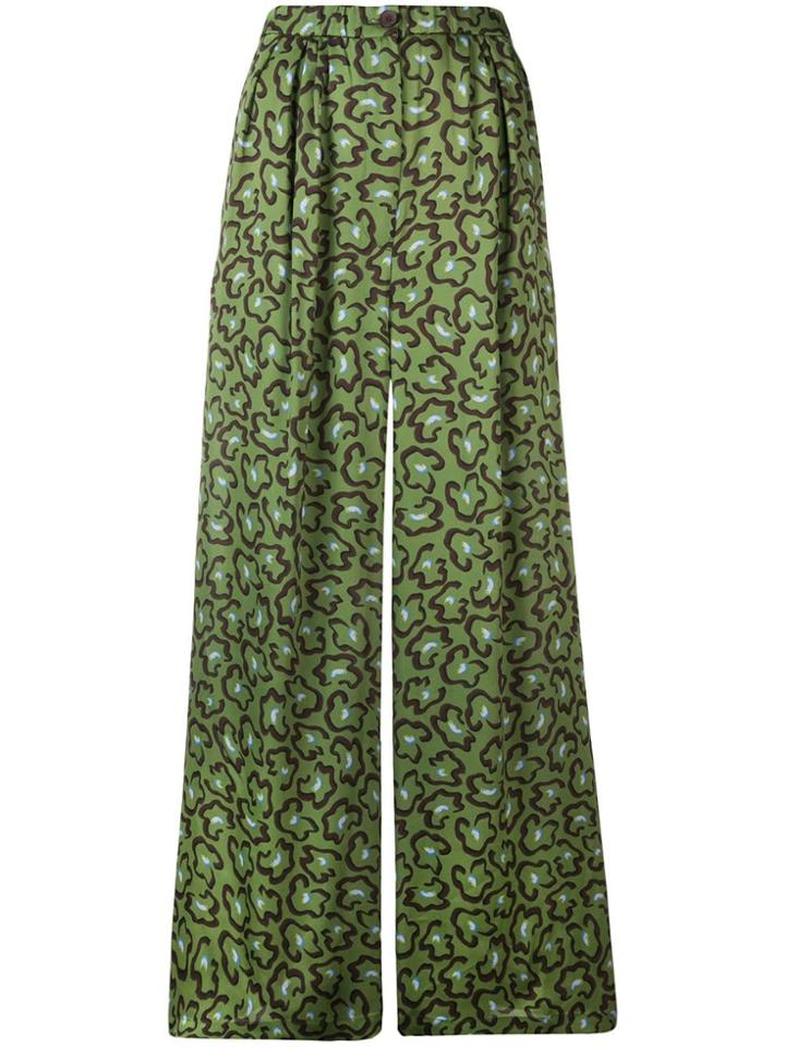 Christian Wijnants Bamboo Wide Trousers - Green