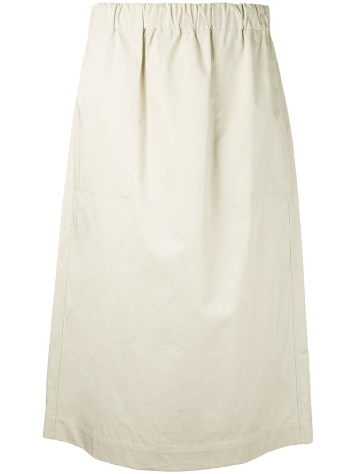 Studio Nicholson Twill Easy Skirt, Women's, Size: 0, Nude/neutrals, Cotton
