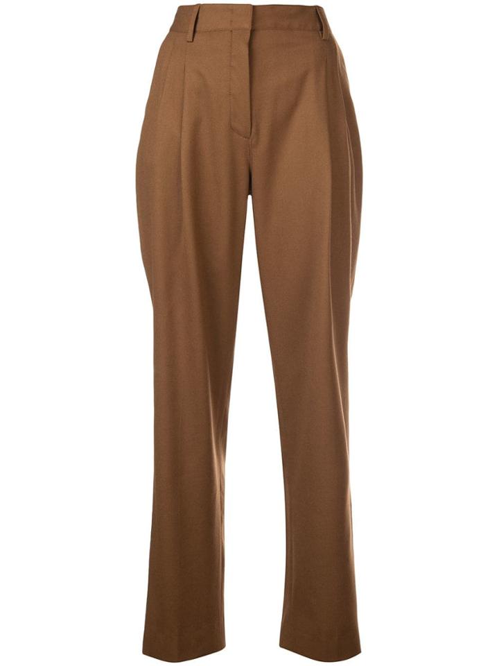 Barbara Casasola Straight Leg Trousers - Brown