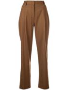 Barbara Casasola Straight Leg Trousers - Brown