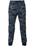 Loveless Camouflage Print Trousers, Men's, Size: 2, Blue, Cotton