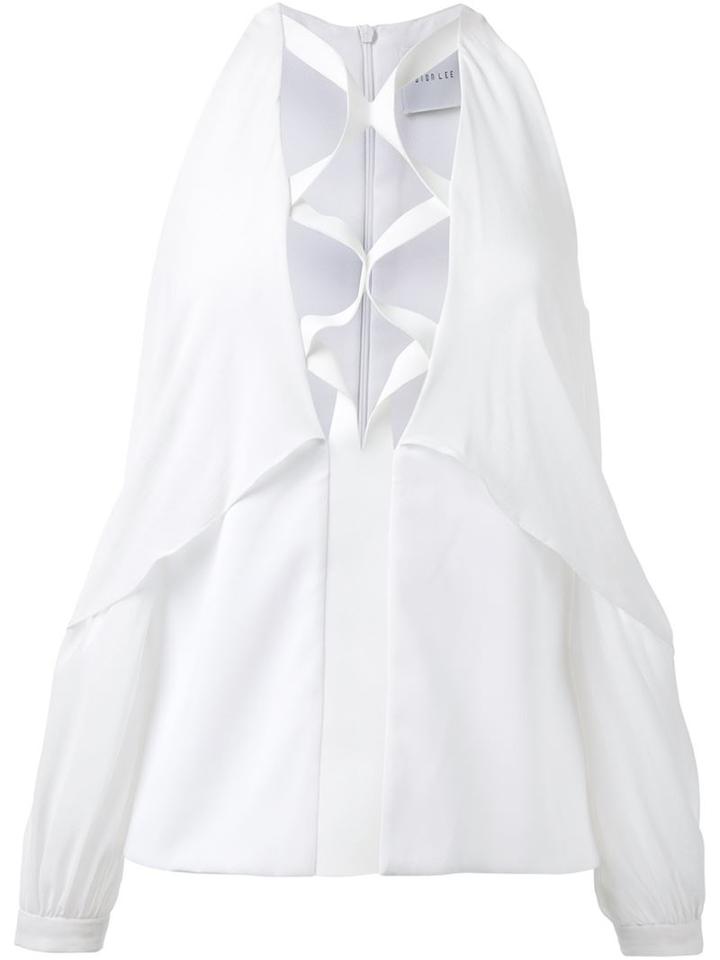 Dion Lee Lace Slashed Sleeve Shirt