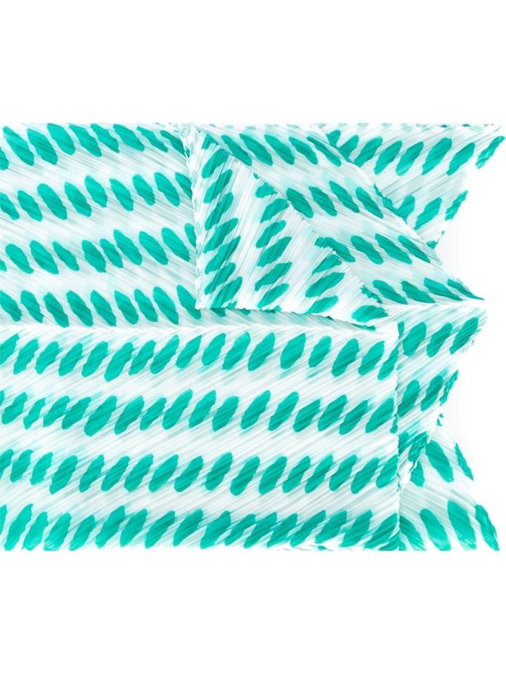 Pleats Please By Issey Miyake Oval Dots Pattern Scarf