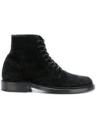 Saint Laurent Ankle Lace-up Boots - Black