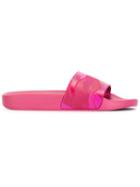 Valentino Garavani Camouflage Pool Sliders, Women's, Size: 37, Pink/purple, Pvc/rubber