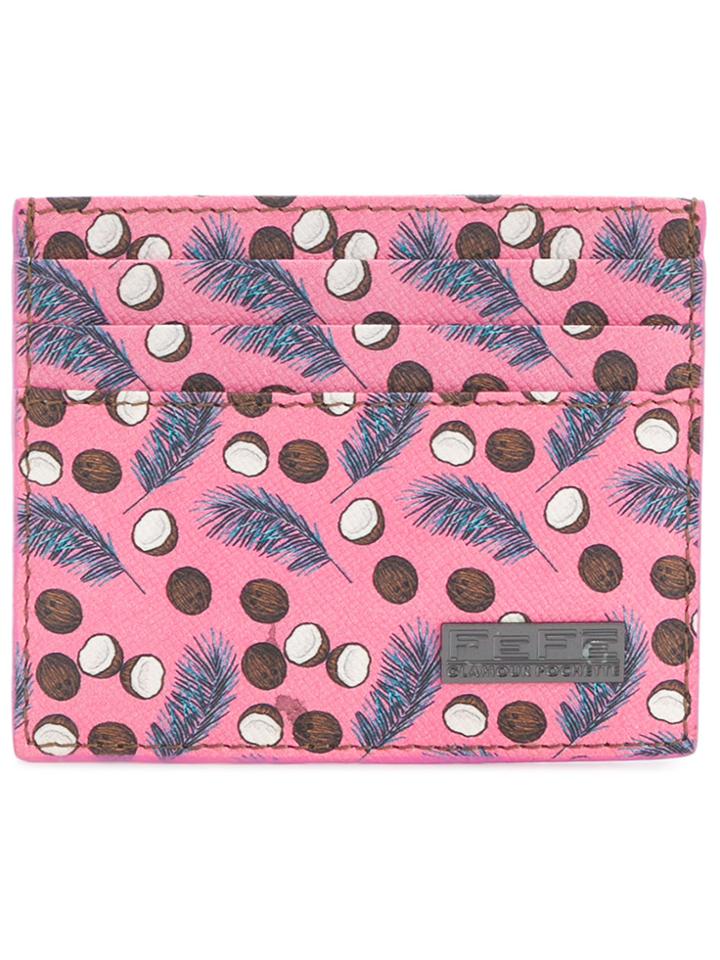 Fefè Patterned Cardholder - Pink & Purple