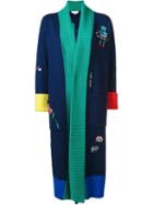 Mira Mikati Long Knit Cardigan, Women's, Size: 38, Blue, Merino
