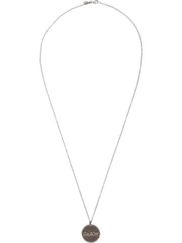 Jemma Sands Dream Diamond Medallion Necklace - Grey