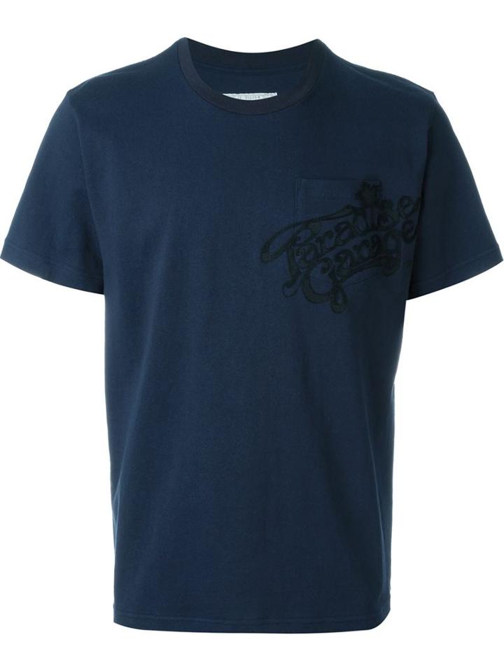 Sacai Paradise Garage T-shirt, Men's, Size: 1, Blue, Cotton/rayon