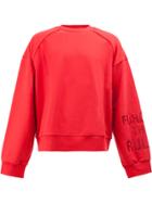 Juun.j Embroidered Sleeve Sweatshirt