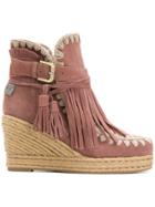 Mou Wedged Boots - Pink & Purple