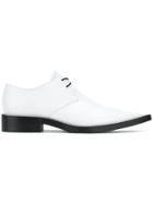 Mm6 Maison Margiela Pointed Toe Lace-up Shoes - White