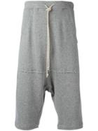 Lost & Found Rooms Drawstring Shorts, Men's, Size: Medium, Grey, Cotton/spandex/elastane/viscose