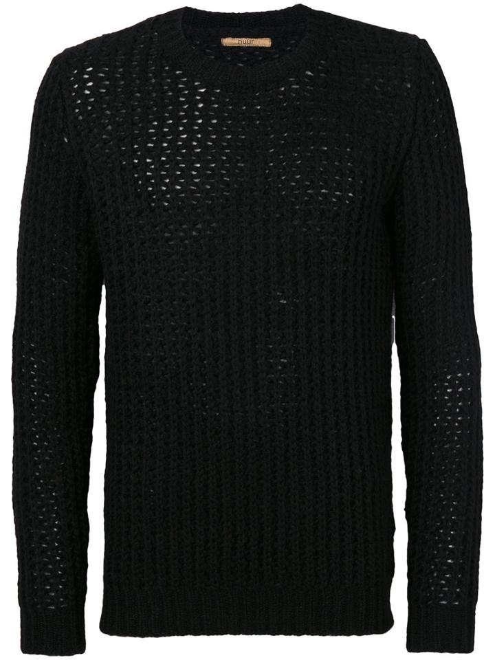 Nuur - Textured Knit Jumper - Men - Acrylic/nylon/alpaca/merino - 48, Black, Acrylic/nylon/alpaca/merino