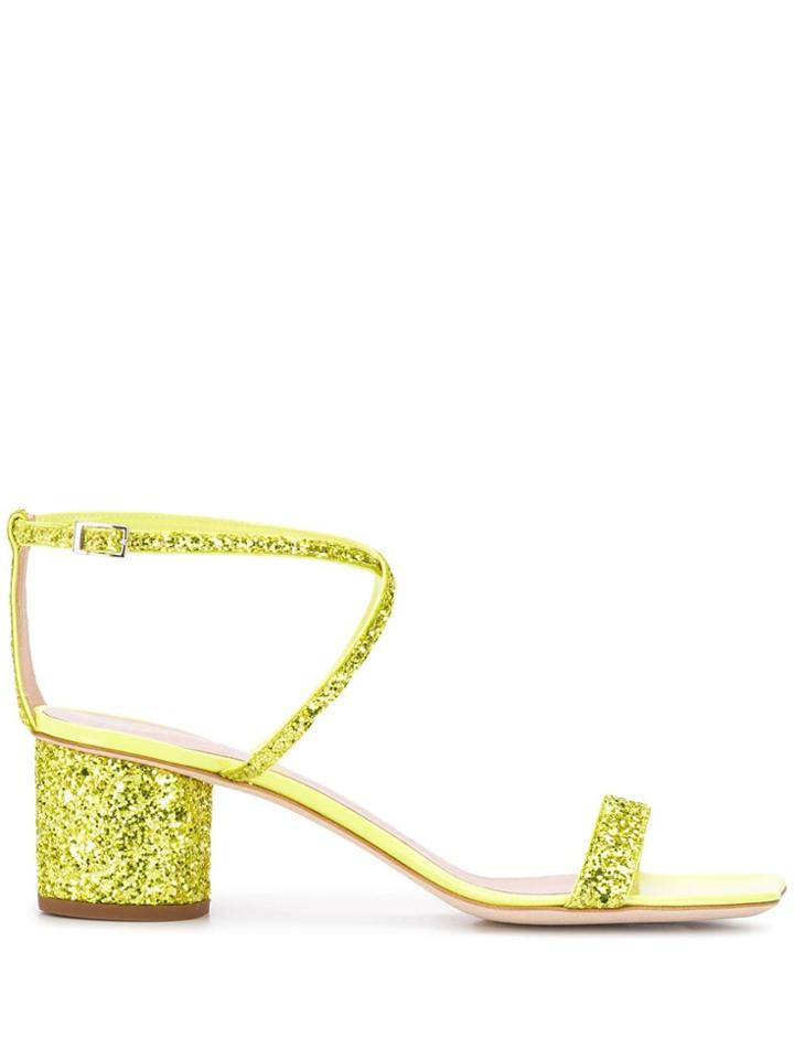 Giuseppe Zanotti Tara Glitter Sandals - Yellow