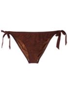 Marlies Dekkers - Puritsu Tie And Bow Briefs - Women - Polyamide/spandex/elastane - Xs, Brown, Polyamide/spandex/elastane