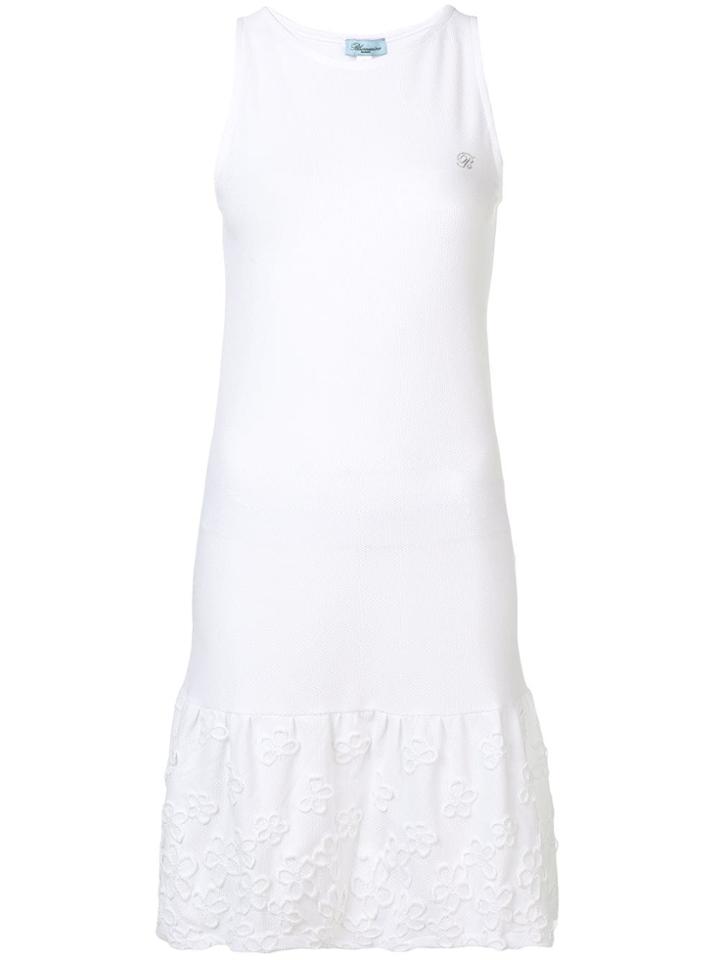 Blumarine Flower Appliqué Dress - White