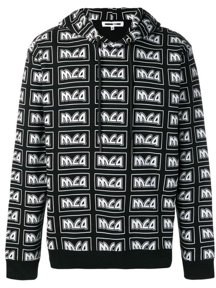 Mcq Alexander Mcqueen Metal Repeat Logo Hoodie - Black