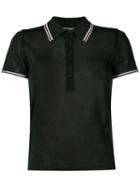 Alexander Wang - Lurex Polo Shirt - Women - Polyester/viscose/metallic Fibre - S, Green, Polyester/viscose/metallic Fibre