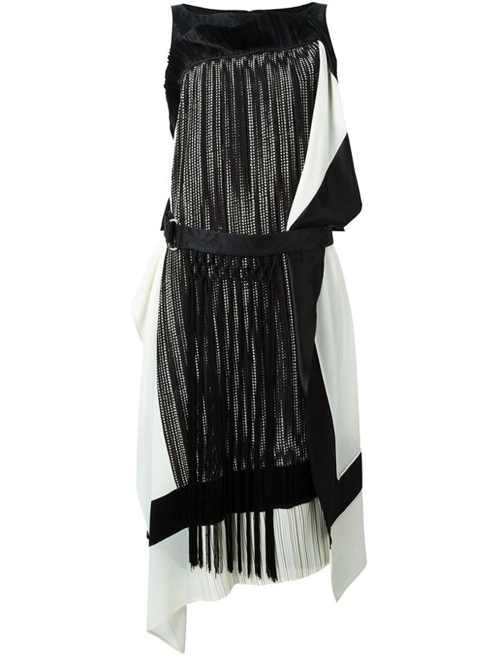 Antonio Marras Fringed Belted Dress - Black