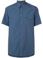 Maison Margiela Short Sleeve Shirt, Men's, Size: 39, Blue, Cotton
