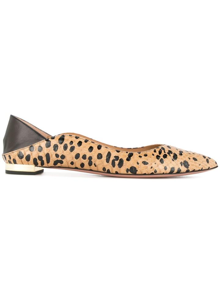 Aquazzura Zen Ballerina Shoes - Brown