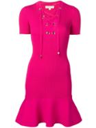 Michael Michael Kors Ribbed Mini Dress - Pink