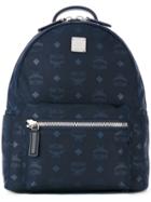 Mcm Small Dieter Monogrammed Backpack - Blue