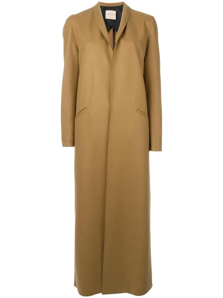 Erika Cavallini Single Breasted Coat, Women's, Size: 40, Nude/neutrals, Virgin Wool/polyamide/viscose/cotton